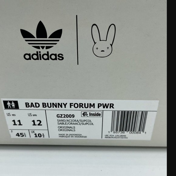 Adidas Forum Powerphase Bad Bunny Benito Size 11 GZ2009 NEW WITH BOX - Picture 5 of 5